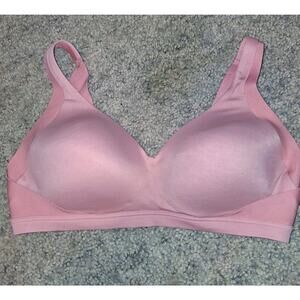 Warners "all you need" Seamless Comfort Bra Soft Pink Wireless RN36543 Medium